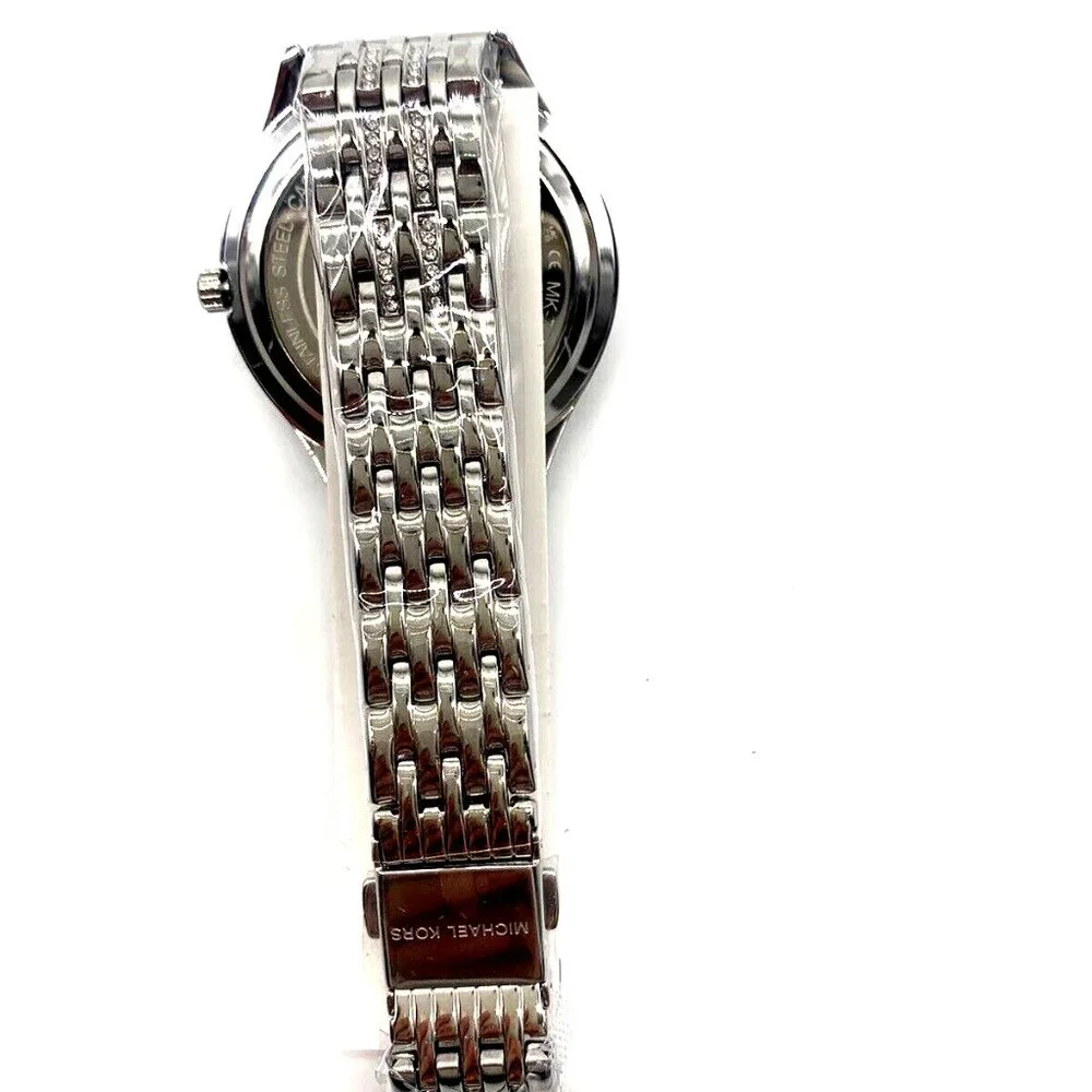 MICHAEL KORS Women's Mindy Crystal Bracelet Watch, 36mm - Picture 3 of 7